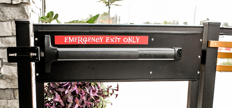 emergency push bar installation in Lake Arrowhead